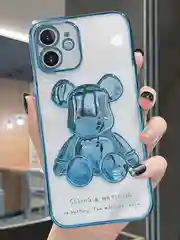 Синий чехол для iPhone 11, 13, 14, 15, Pro, Max, чехол на айфон силиконовый с принтом KAWS