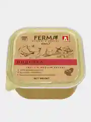 Влажный корм для собак Ferma Индейка с говядиной и клюквой, 150г*11шт