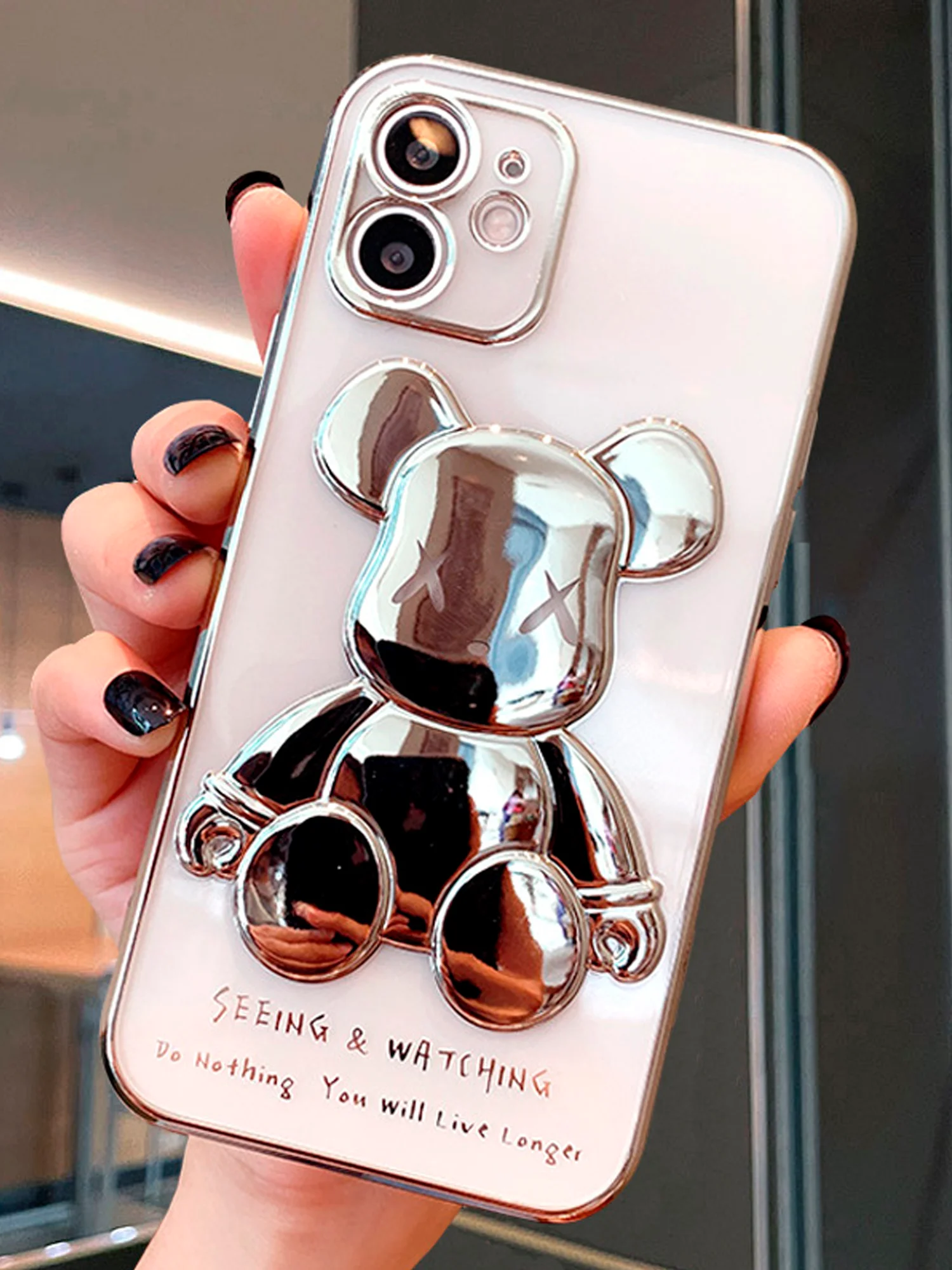Пурпурный чехол для iPhone 11, 13, 14, 15, Pro, Max, чехол на айфон силиконовый с принтом KAWS