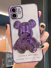 Пурпурный чехол для iPhone 11, 13, 14, 15, Pro, Max, чехол на айфон силиконовый с принтом KAWS