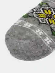 Серый шерстяные носочки "Змея"