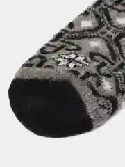 Зеленый шерстяные носки "Змейка"
