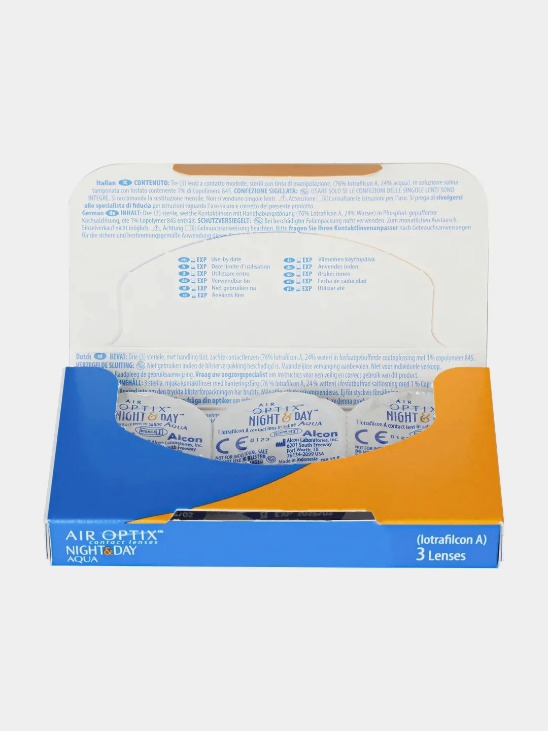Контактные линзы Alcon Air Optix Night & Day Aqua, 3 штуки