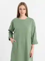 Оливковый платье женское