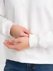 Белый свитшот женский со стразами
