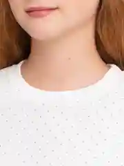 Белый свитшот женский со стразами