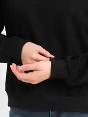 Черный свитшот женский со стразами