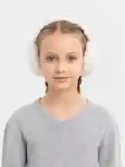 Белый наушники утепленные, тёплые, зимние, осенние, весенние, димесезонные, с настройкой длины