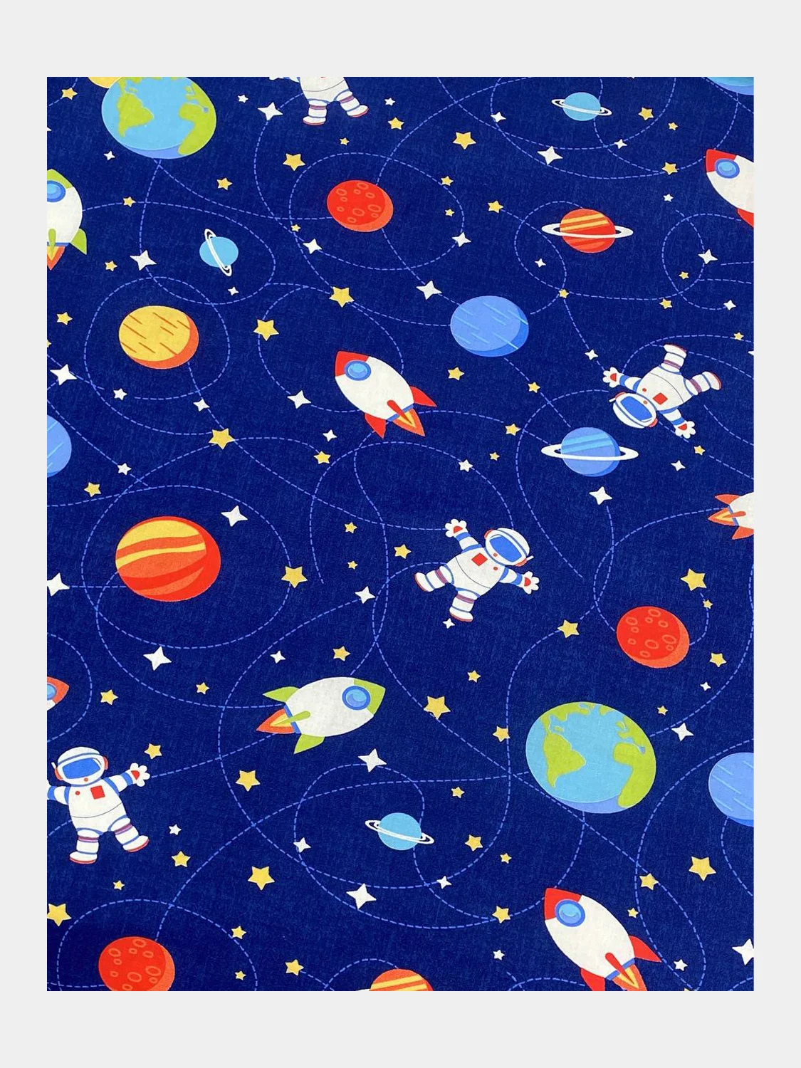 Постельное белье детское 1,5 спальный Бязь ГОСТ ivSubelIa "Ракета", 50x70