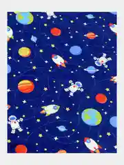 Постельное белье детское 1,5 спальный Бязь ГОСТ ivSubelIa "Ракета", 50x70