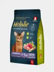 Полнорационный сухой корм Holistic, для взрослых кошек, ягненок с рисом, брусникой, 1,5 кг