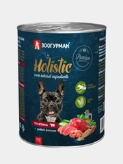 Влажный корм для собак Зоогурман Holistic Телятина с зеленой фасолью, 350г