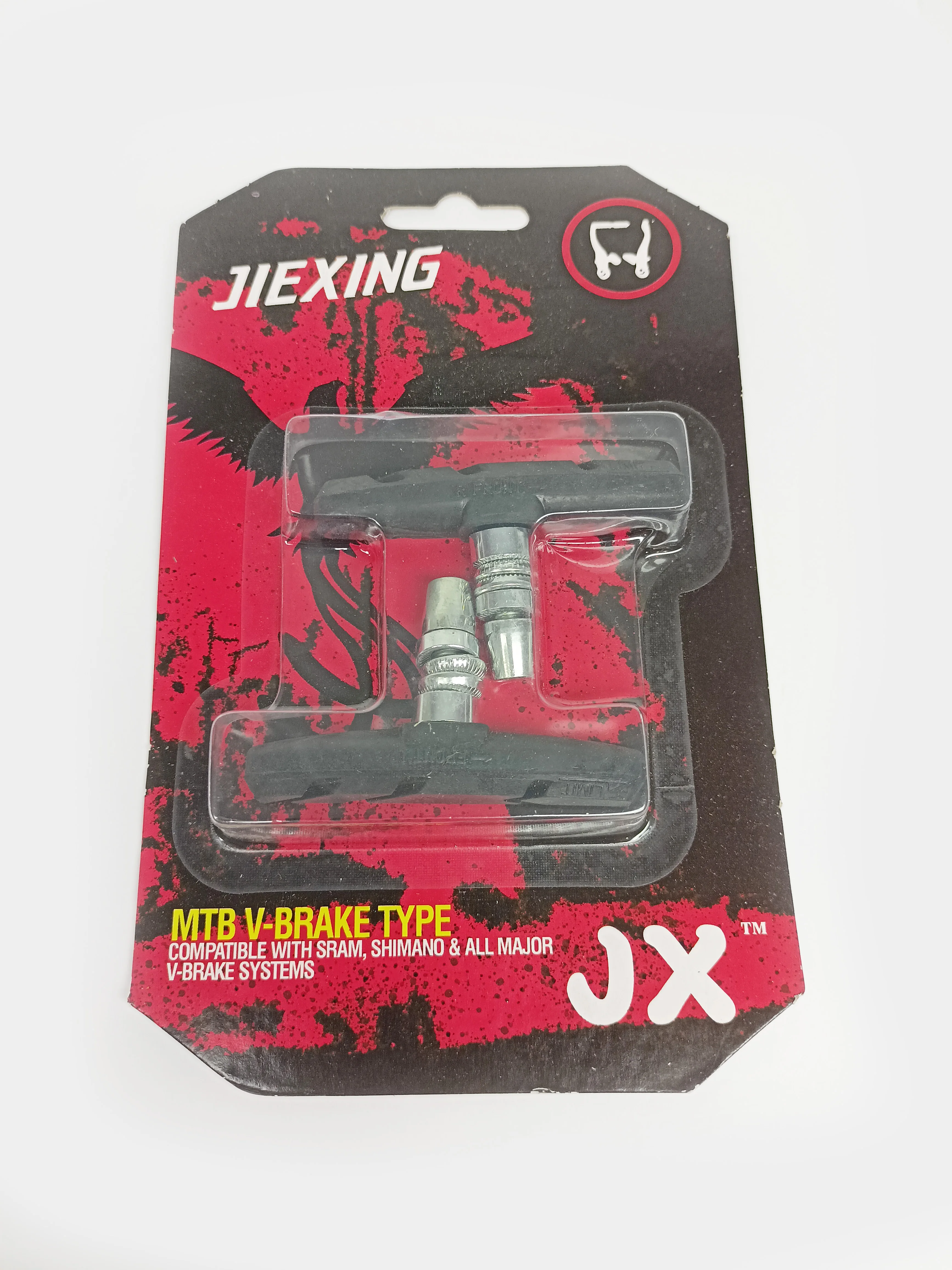 Черный тормозные колодки для велосипеда, тип V-brake, 2 штуки