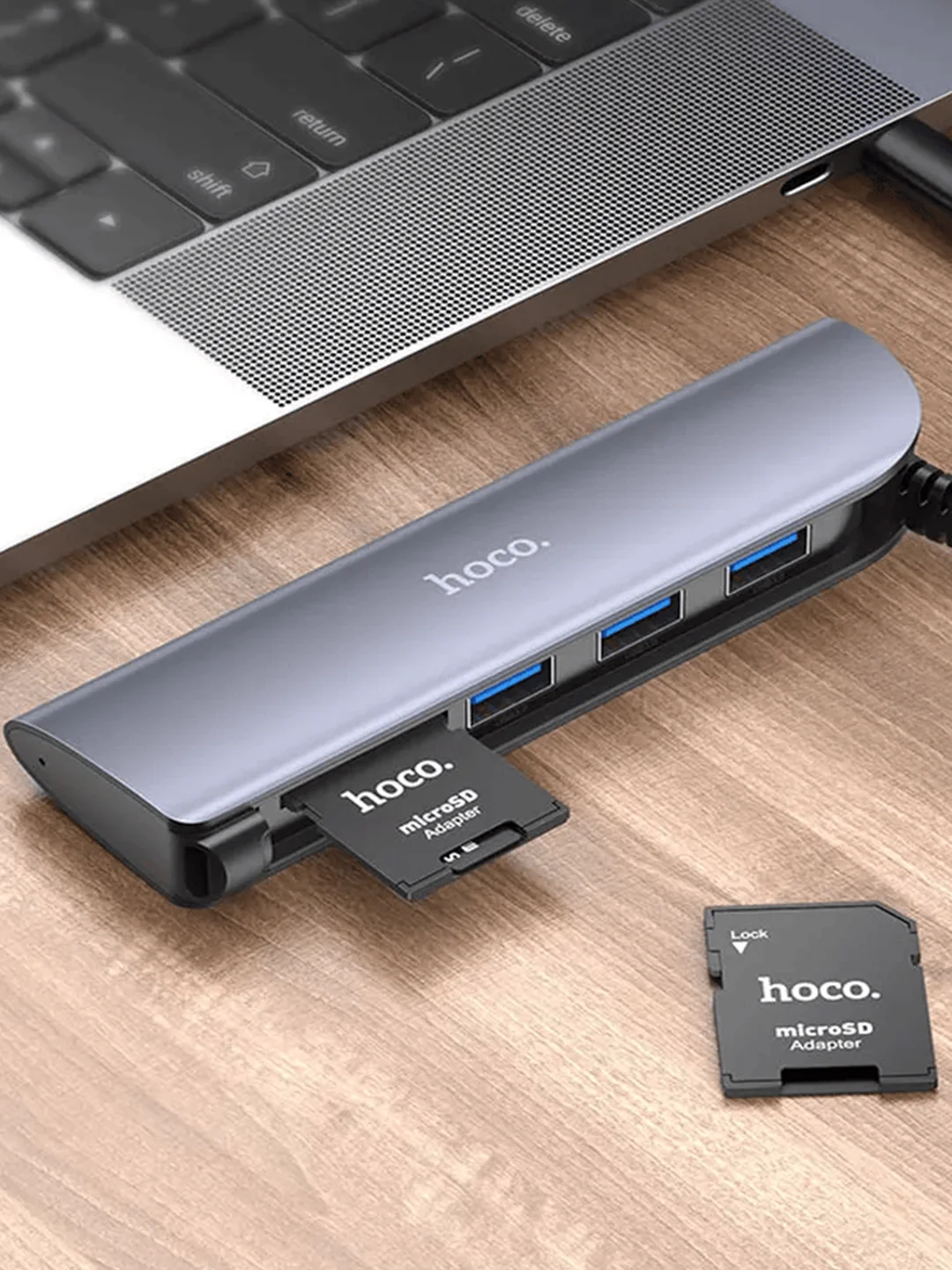 Адаптер-переходник для карты памяти Micro SD на SD, картридер для флешки