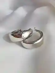 Серый меланж серьги капли женские, крупные гвоздики, под серебро и золото, бижутерия