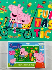 Логика для малышей Свинка Пеппа 24 элемента мульт мозаика Peppa Pig