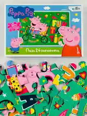 Логика для малышей Свинка Пеппа 24 элемента мульт мозаика Peppa Pig