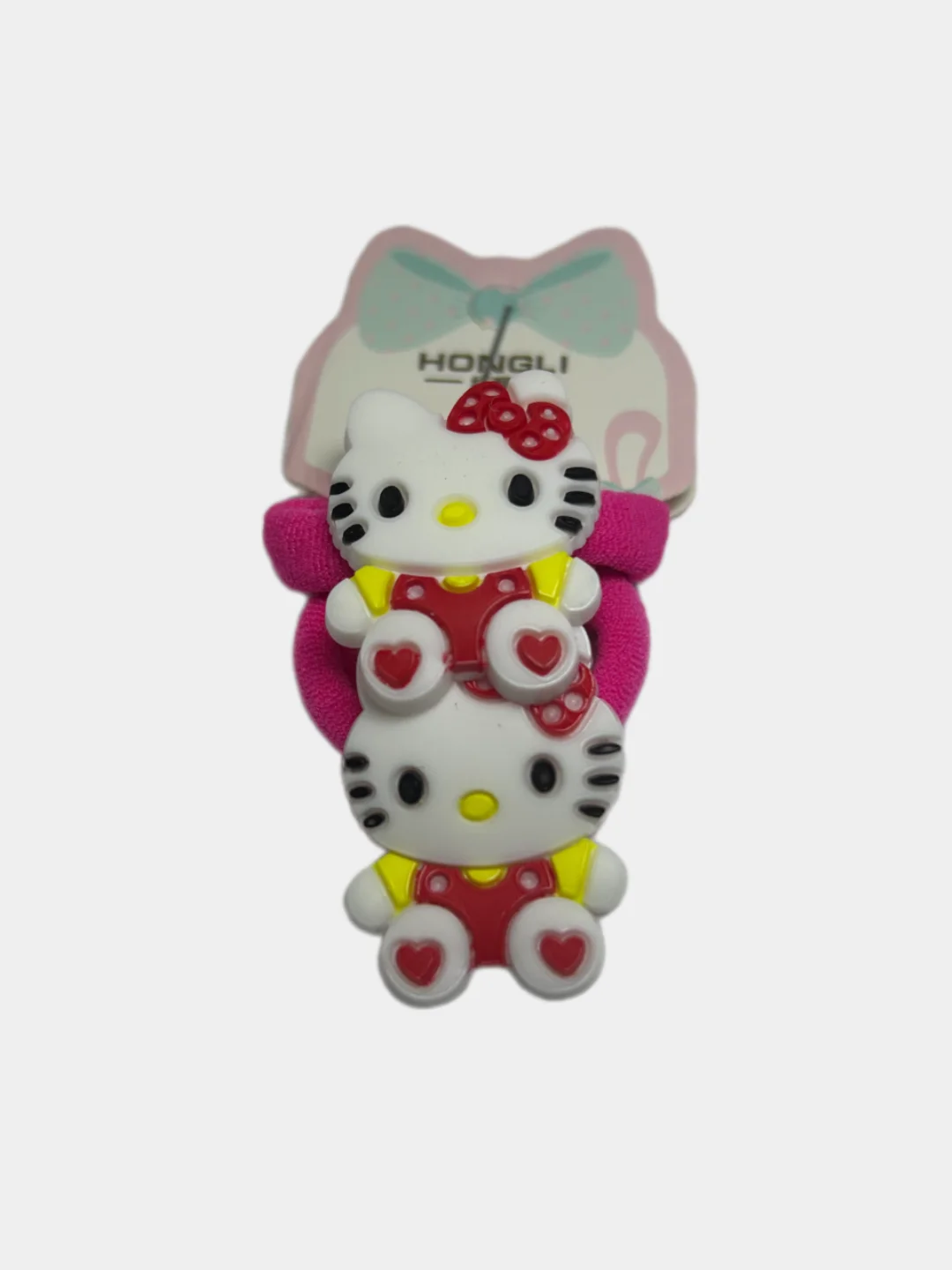 Алый детские резинки для волос Hello Kitty, 2 штуки