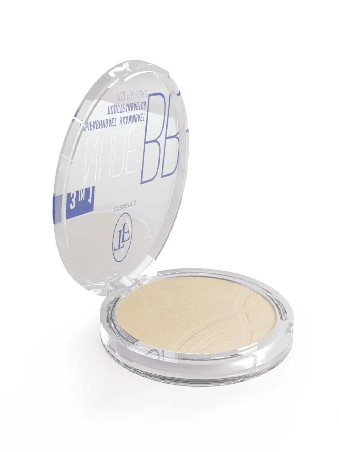 Бежевый компактная пудра для лица Nude BB Powder 3in1