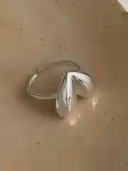 Серебряный кольцо сердце, бижутерия, под серебро, в форме сердца, размер регулируемый