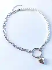 Колье "Цепь, жемчужины и сердце"