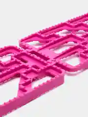 Розовый комплект из двух антипробуксовочных противоскользящих лент 450 х 160 мм