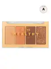 Бежевый тени для век "Wealthy" 4 цвета в палетке