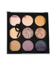 Тени для век "MAKEUP STUDIO" , 9 цветов в палетке
