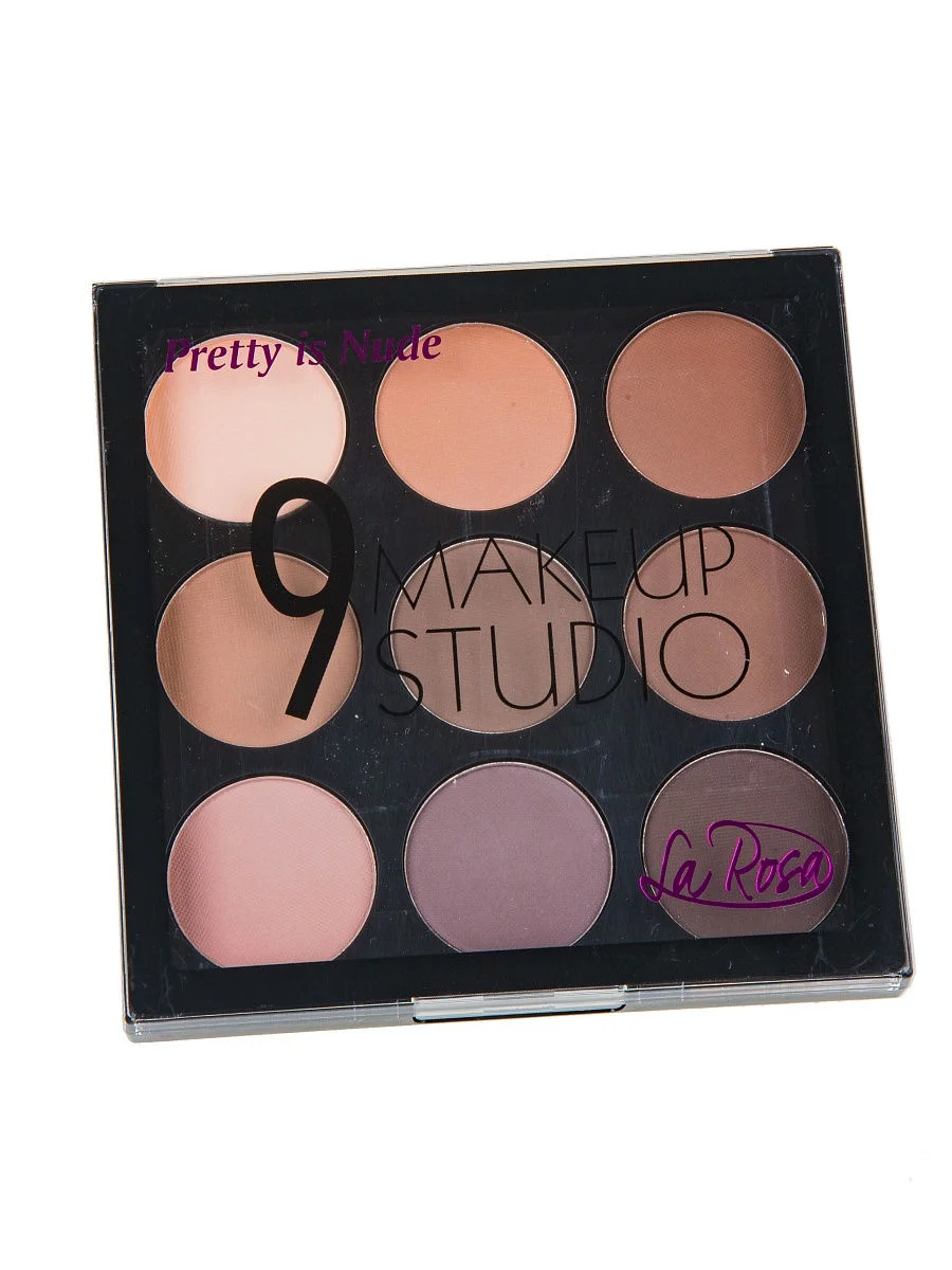 Коричневый тени для век "MAKEUP STUDIO" , 9 цветов в палетке