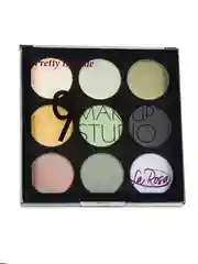 Зеленый тени для век "MAKEUP STUDIO" , 9 цветов в палетке