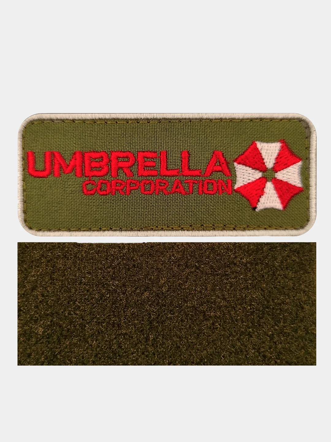 Зелёный хаки нашивка шеврон на одежду Umbrella, на липучке