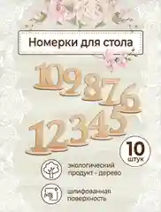 Свадебные номерки для рассадки гостей на стол