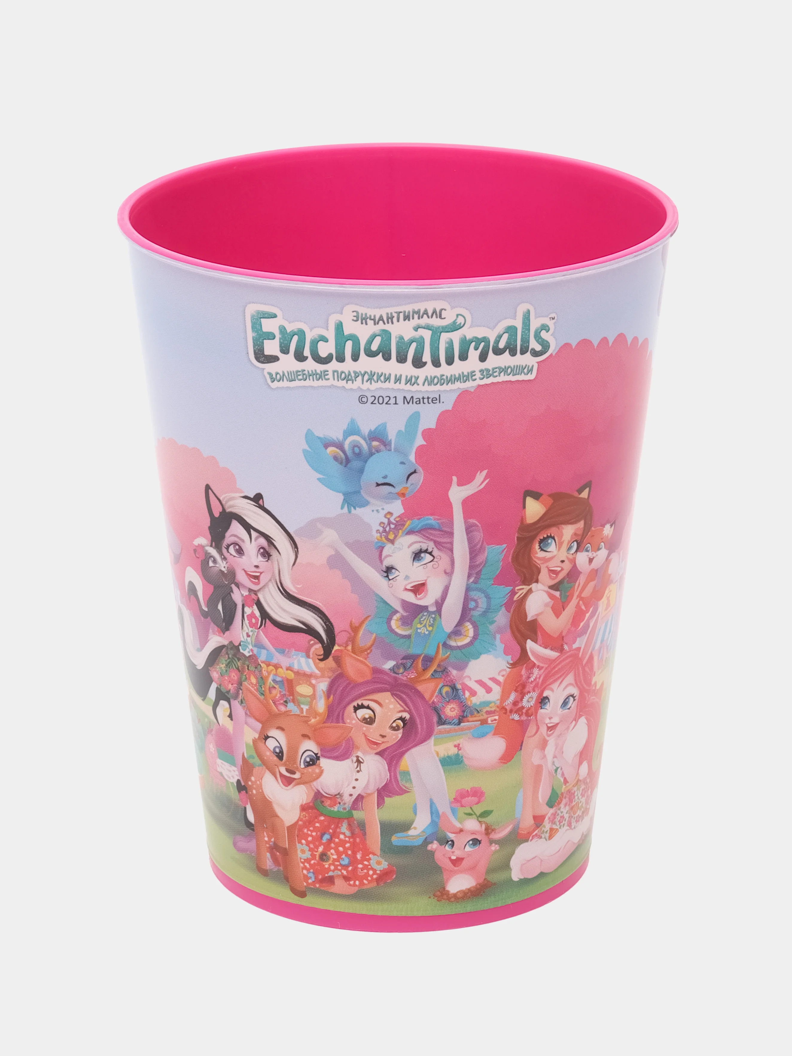 Розовый комплект из стакана и тарелки "Enchantimals" 350 мл