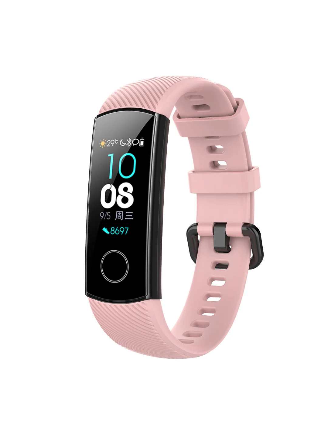 Розовый ремешок для Huawei Honor Band 4, 5 силиконовый хонор банд