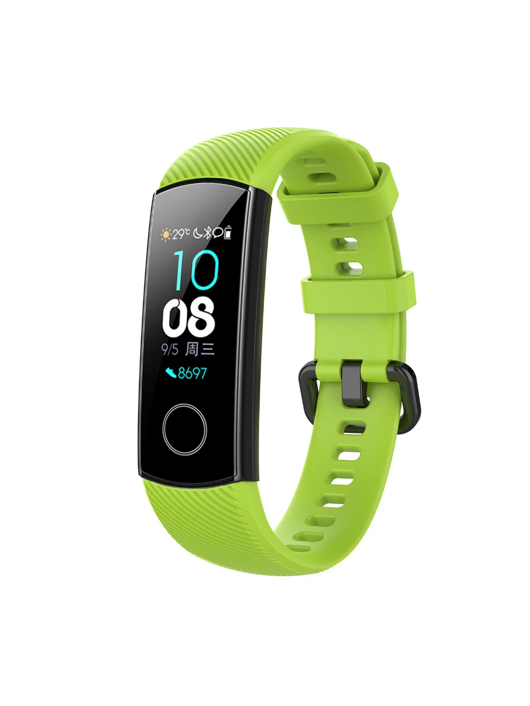 Зеленый ремешок для Huawei Honor Band 4, 5 силиконовый хонор банд