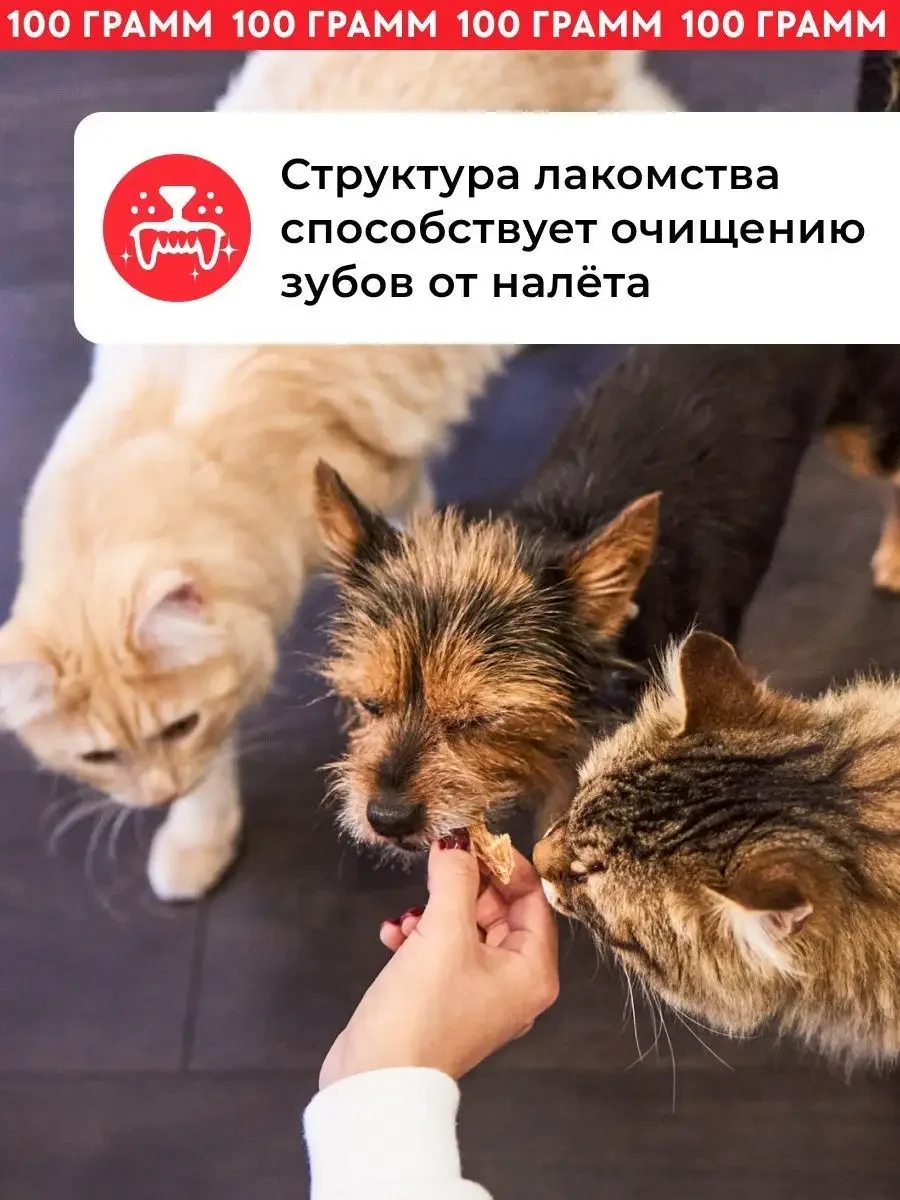 Лакомство для собак / Говяжье легкое, 100 грамм