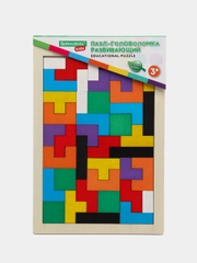 Головоломка Brauberg Kids, для детей деревянная Тетрис от 3 лет, сортер, пазлы для малышей