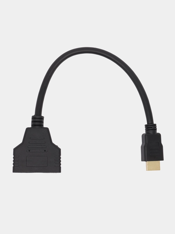 Разветвитель HDMI сплиттер на 2 выхода переходник, раздвоитель