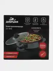 Эл. сковорода Добрыня DO-1606, 1500Вт, D36см, 9см глубина