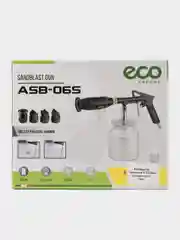 Пистолет пескоструйный +1,8кг купершлак с бачком и мешком, ASB-06S ECO