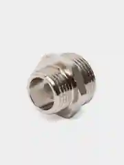 Ниппель переходной AQUALINK, наружная резьба, 1/2" х 3/4" никелированная латунь