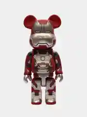 Коллекционная Игрушка Bearbrick "железный человек" 28 см