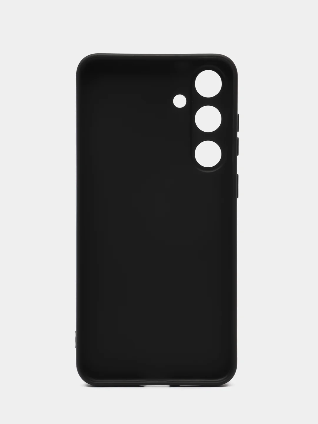 Черный чехол Samsung Galaxy S24 Plus силиконовый, чёрный, прозрачный с кармашком