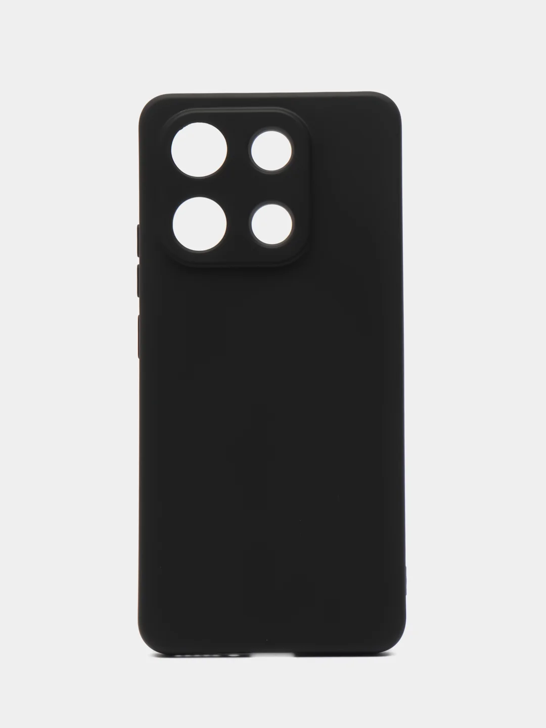 Черный чехол Xiaomi Redmi Note 13 4G силиконовый, чёрный, прозрачный с кармашком