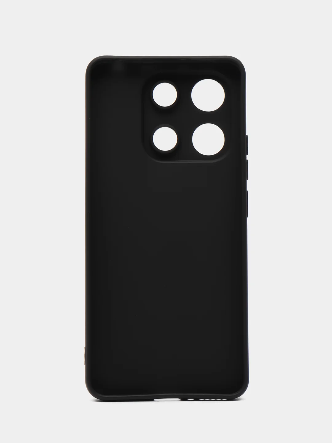Черный чехол Xiaomi Redmi Note 13 4G силиконовый, чёрный, прозрачный с кармашком