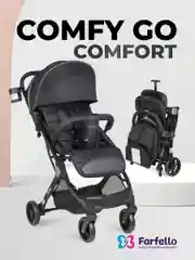 Черный коляска детская прогулочная Farfello Comfy Go Comfort