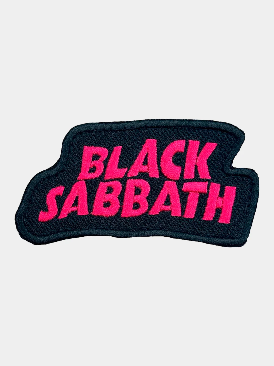 Черный нашивка шеврон на одежду Black Sabbath, на липучке