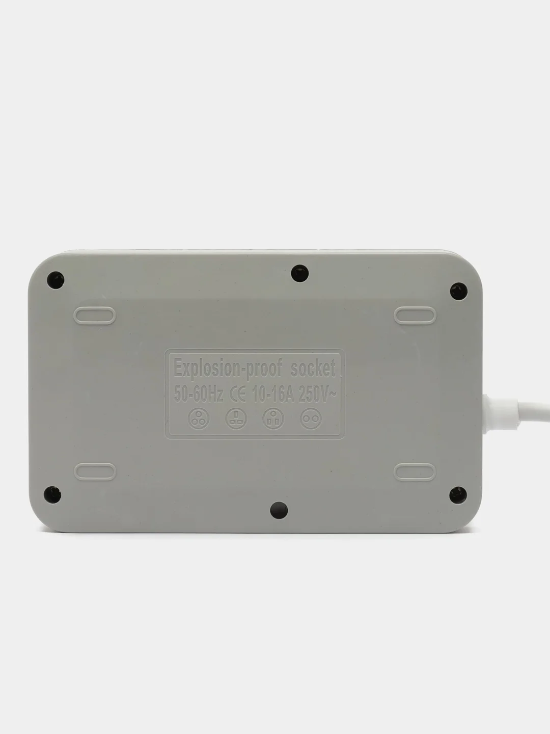 Черный сетевой фильтр-удлинитель 6 USB A, 3 розетки, быстрая зарядка 4.1А, 1.8 метров, черный