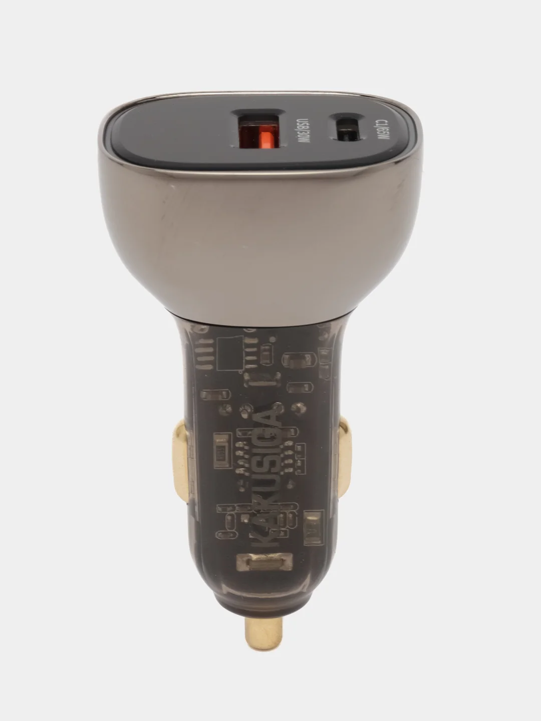 Автомобильное зарядное устройство с USB A, USB C быстрая зарядка до 95W, черный