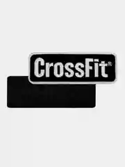 Черный нашивка шеврон на одежду CrossFit, на липучке
